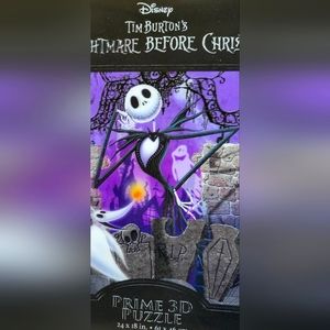 Lot 3 NEW Disney Nightmare Before Christmas 3D Puzzle hologram QUILT LION